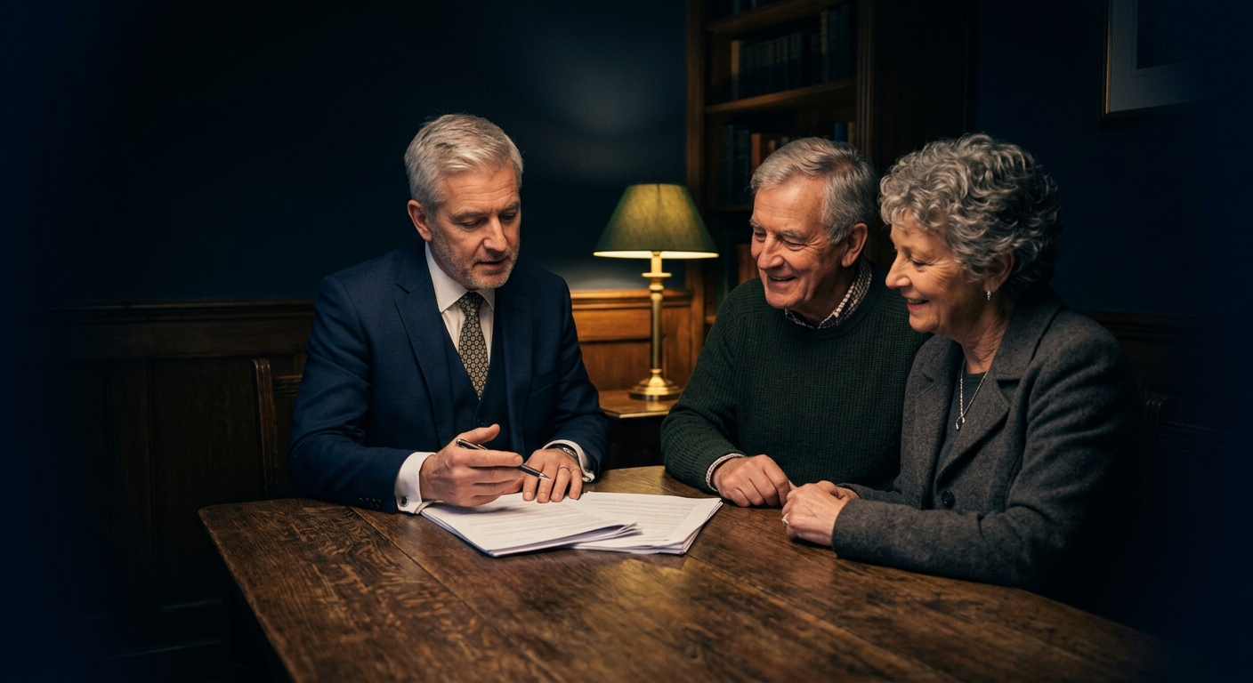 An advisor reviewing federal retirement options with a couple